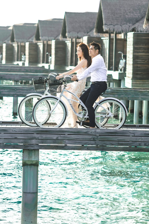 A & B Honeymoon Portrait at Anantara Kihavah Villas — frame 5