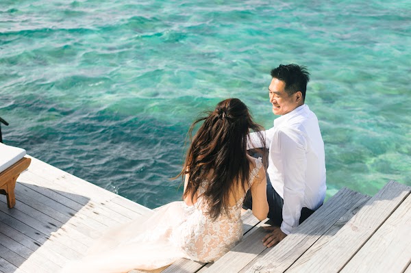 A & B Honeymoon Portrait at Anantara Kihavah Villas — frame 3