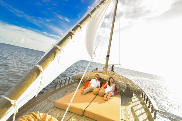 J & N Honeymoon Portrait at Baros Maldives — frame 6
