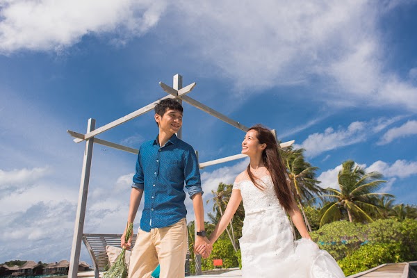 C & S Honeymoon Portrait at Anantara Resort and Spa Maldives — frame 3