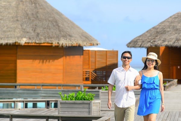 J & N Honeymoon Portrait at Baros Maldives — frame 5
