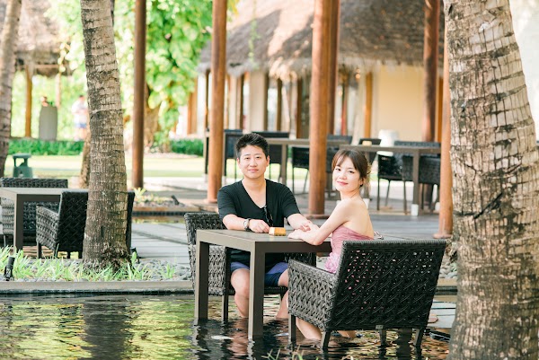 K & C Honeymoon Portrait at W Maldives — frame 4
