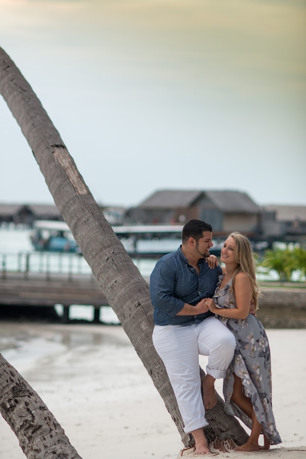 C & N Honeymoon Portrait at Shangri - La's Villingili Resort & Spa, Maldives — frame 5