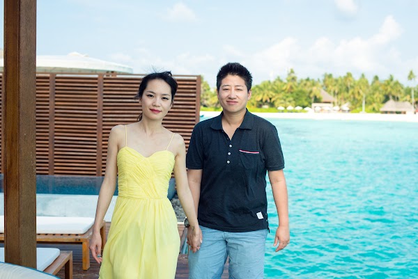 K & C Honeymoon Portrait at W Maldives — frame 5