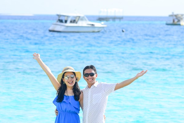 J & N Honeymoon Portrait at Baros Maldives — photographed at Baros Maldives, Kaafu (Malé) Atoll — frame 3