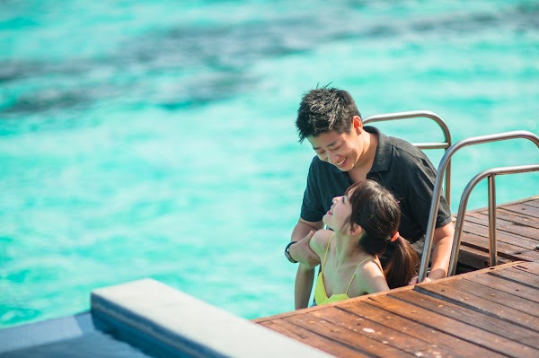 K & C Honeymoon Portrait at W Maldives, W Maldives, Alifu Alifu Atoll, Maldives — frame 30