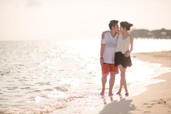 K & C Honeymoon Portrait at W Maldives — frame 5