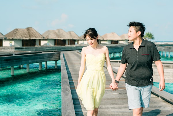 K & C Honeymoon Portrait at W Maldives, W Maldives, Alifu Alifu Atoll, Maldives — frame 7