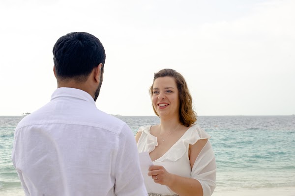 J & Y Honeymoon Portrait at Eriyadhu Island Resort — frame 8