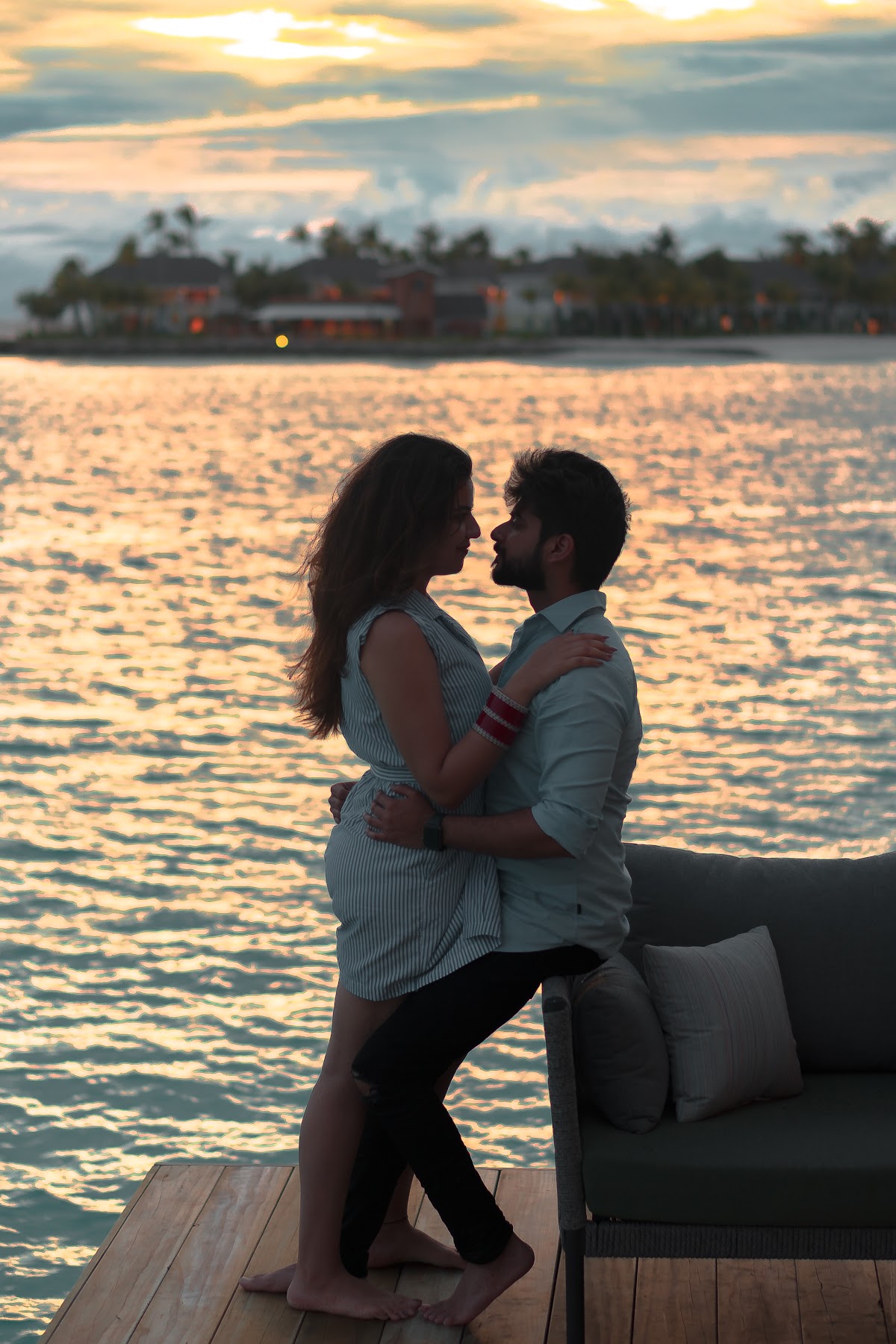 S & R Honeymoon Portrait at Hard Rock Hotel Maldives — frame 18
