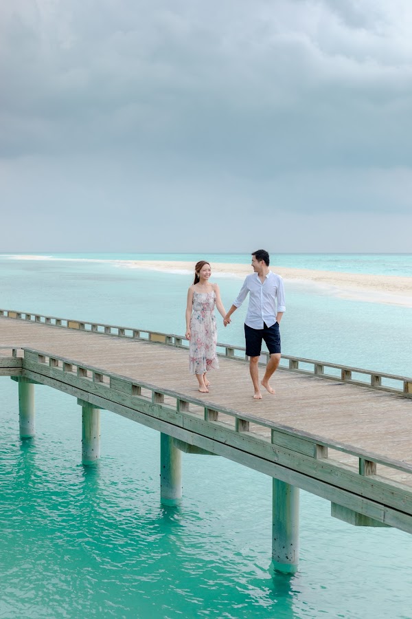 J & H Honeymoon Portrait at Kuramathi Maldives — frame 4