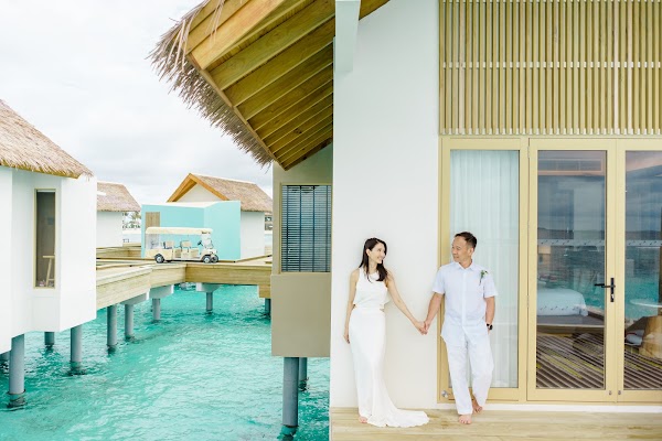 S & H Anniversary Portrait at Hard Rock Hotel Maldives, Hard Rock Hotel Maldives, Kaafu Atoll, Maldives — frame 3