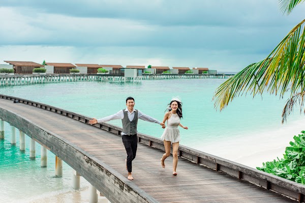 G & H Pre-Wedding Portrait at Park Hyatt Maldives, Hadahaa — frame 4