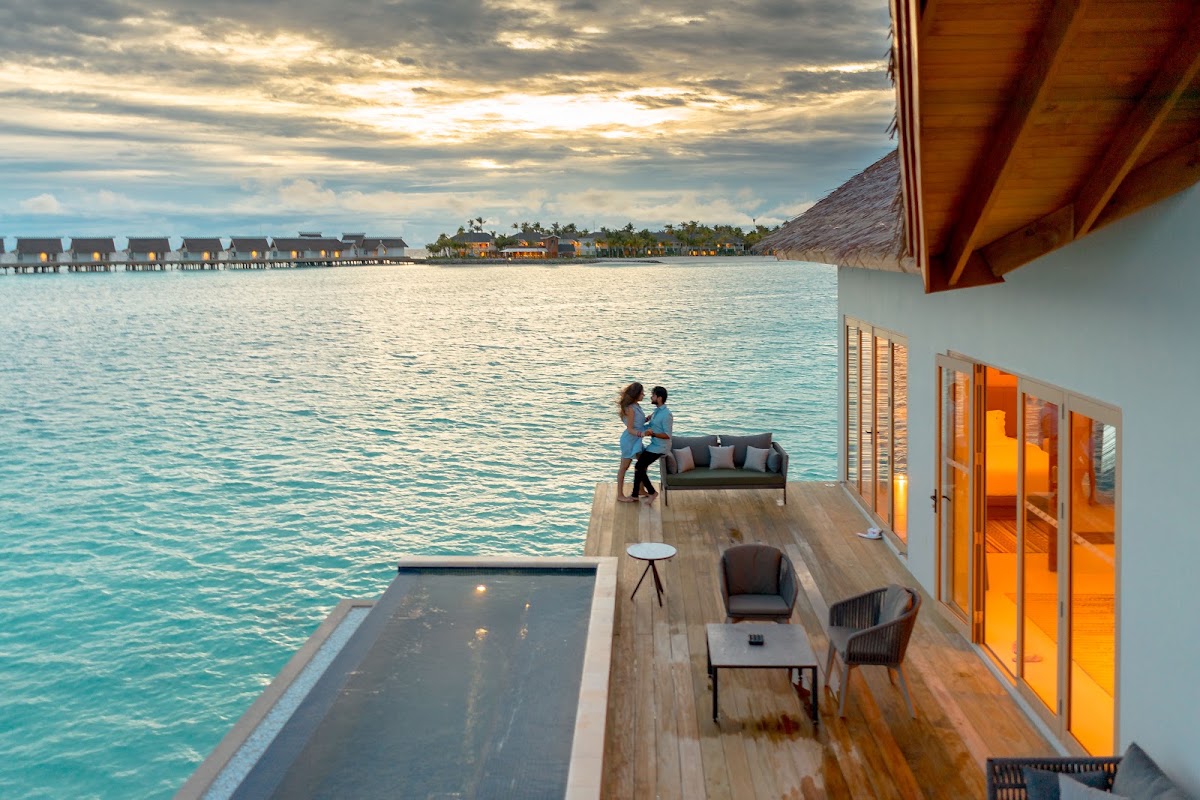 S & R Honeymoon Portrait at Hard Rock Hotel Maldives — frame 20