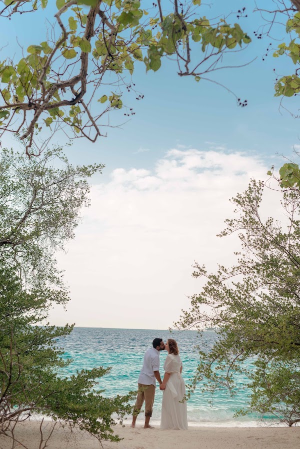 J & Y Honeymoon Portrait at Eriyadhu Island Resort — frame 6