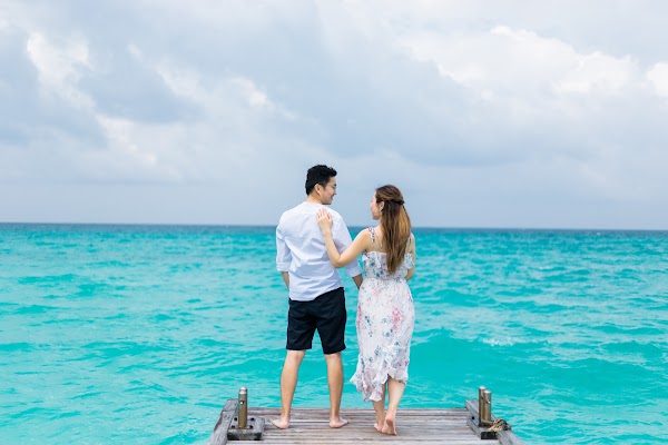 J & H Honeymoon Portrait at Kuramathi Maldives, Kuramathi Maldives, Alifu Alifu Atoll, Maldives — frame 3