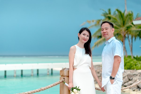 S & H Anniversary Portrait at Hard Rock Hotel Maldives, Hard Rock Hotel Maldives, Kaafu Atoll, Maldives — frame 11