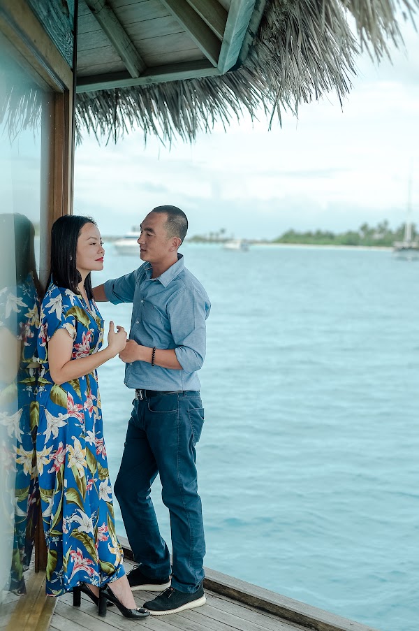 J & L Honeymoon Portrait at Conrad Maldives Rangali Island, Conrad Maldives Rangali Island, Alifu Dhaalu Atoll, Maldives — frame 8