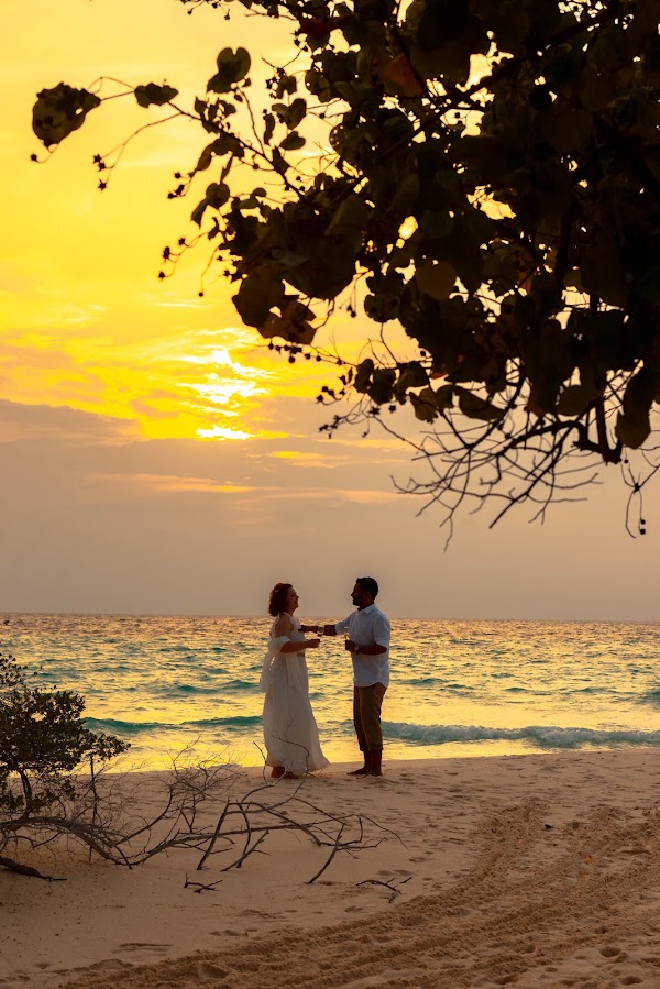 J & Y Honeymoon Portrait at Eriyadhu Island Resort — frame 7