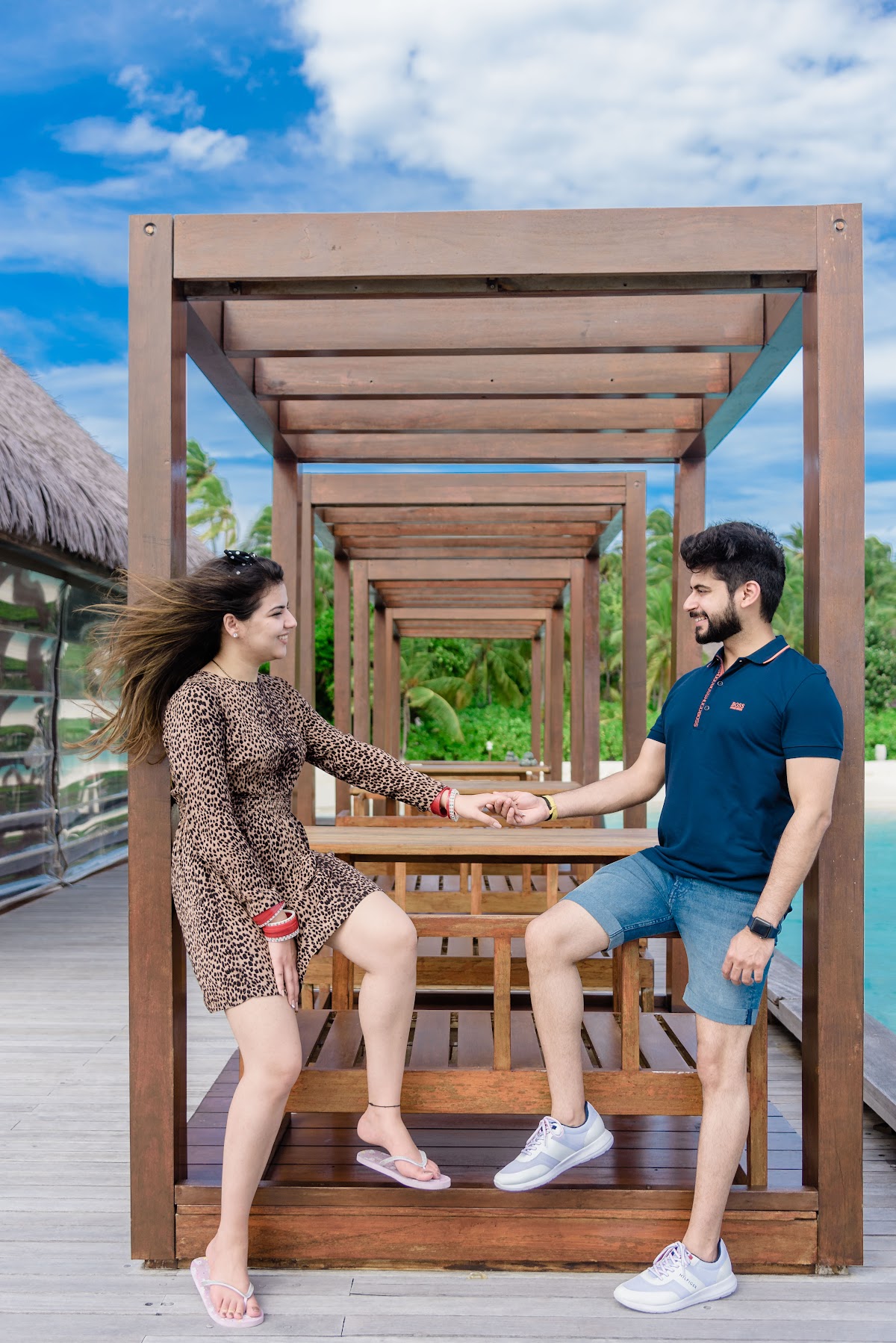 S & R Honeymoon Portrait at Hard Rock Hotel Maldives — frame 4