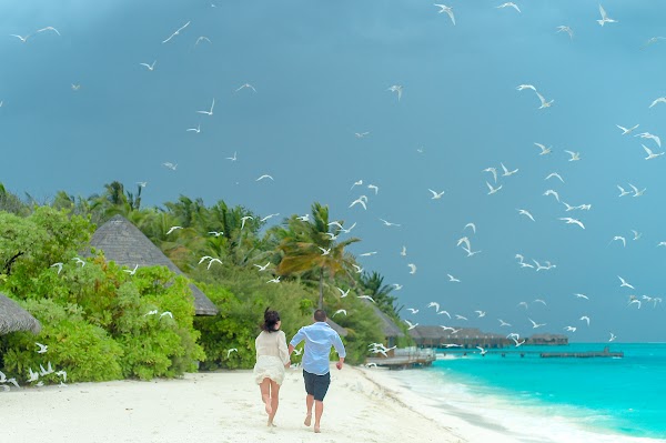 J & L Honeymoon Portrait at Conrad Maldives Rangali Island, Conrad Maldives Rangali Island, Alifu Dhaalu Atoll, Maldives — frame 11