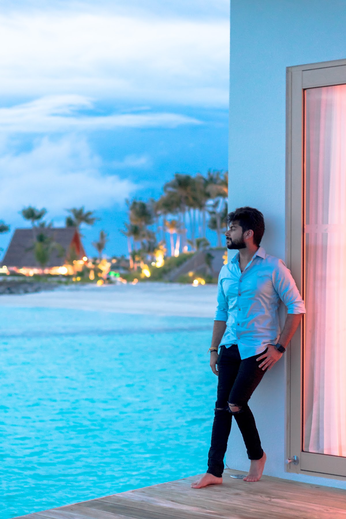S & R Honeymoon Portrait at Hard Rock Hotel Maldives — frame 21