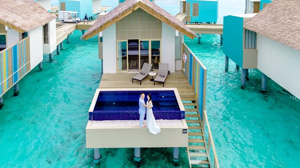 S & H Anniversary Portrait at Hard Rock Hotel Maldives, Hard Rock Hotel Maldives, Kaafu Atoll, Maldives — frame 7